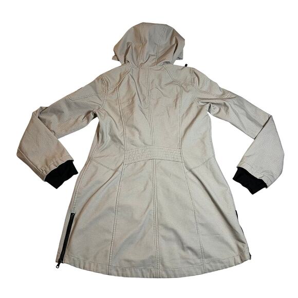 Halifax Traders Patterned Rain Jacket with Hood Size M Soft Shell Gorpcore Hike - Picture 2 of 12